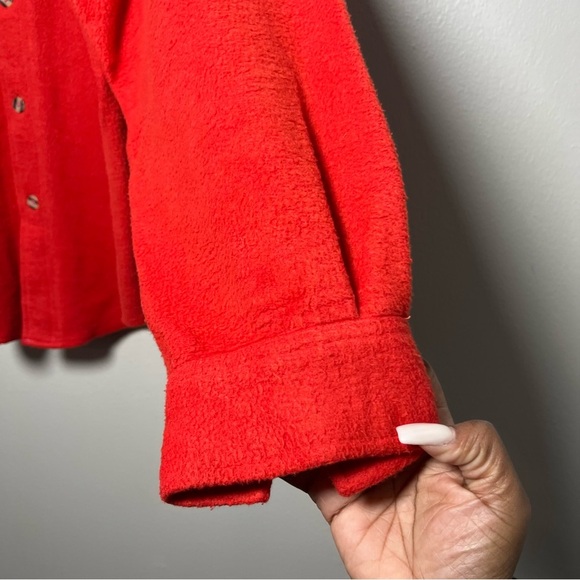 VTG Northwest Territory Mn Button Down Shirt Jacket Shacket Red Gorpcore Cabin - Picture 4 of 7
